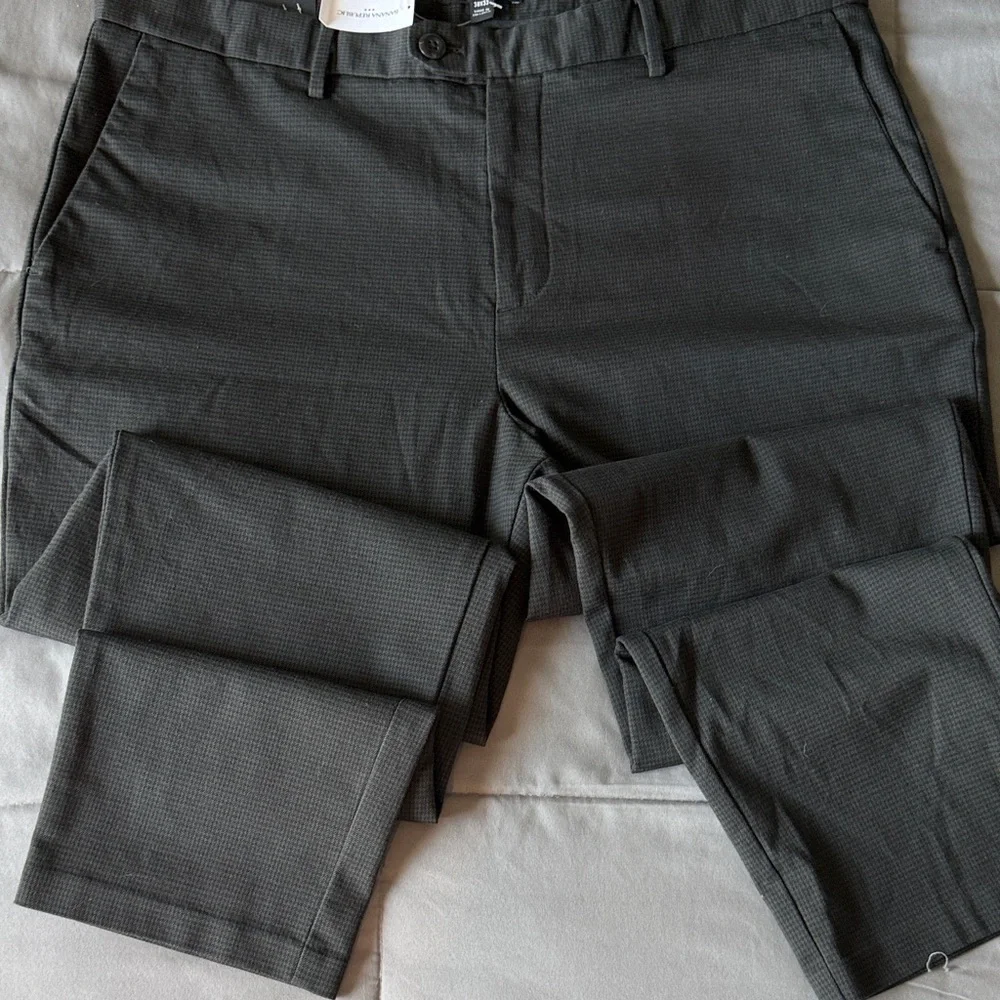 Banana Republic Charcoal Slim Tapered Pants